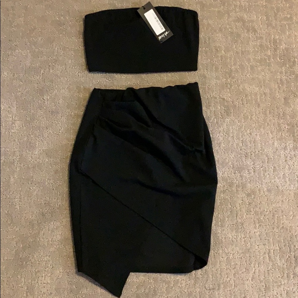 Crop top and skirt set